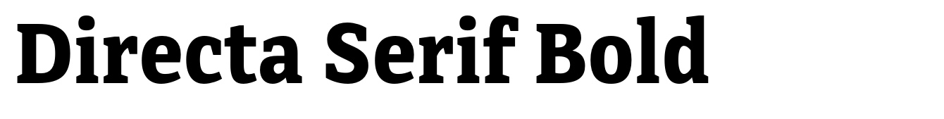 Directa Serif Bold